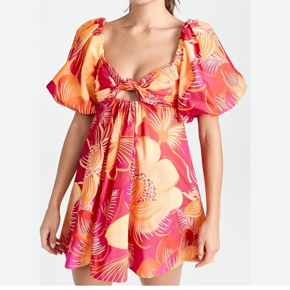 FARM Rio Dresses & Skirts - NWT Farm Rio mini Dresses Farm Rio Summer Garden Ombre Mini Dress SIZES L- XL
